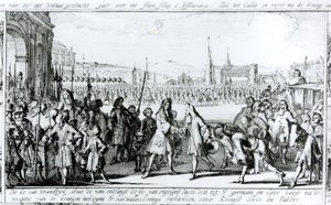 King Louis XIV Receives James II at Saint-Germain en-Laye